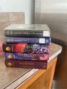 Rick Riordan Percy Jackson & Heroes of Olympus first edition hardcover lot of 5